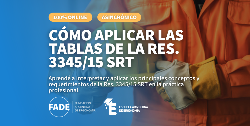 Cómo aplicar las Tablas de la Res. 3345_15 SRT